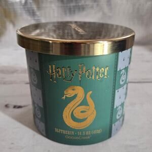 NEW! Goose Creek Accents Harry Potter Slytherin 3 Wick Green 14.5 Oz Candle